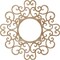 Ekena Millwork Reims Wood Fretwork Pierced Ceiling Medallion, Red Oak, 40"OD x 15 1/4"ID x 1/4"T CMWP40X40X0250RERO - alternate 5